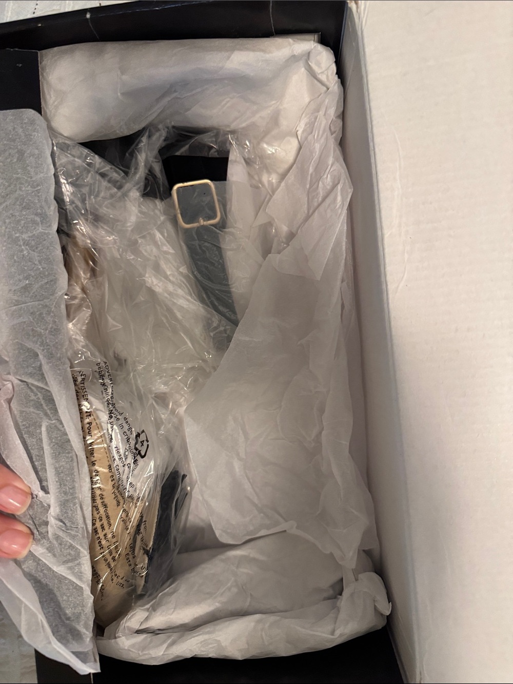 J. Crew Two-Tone Pointed Toe Flat with Pom Pom - Gold and Black - Picture 4 of 5